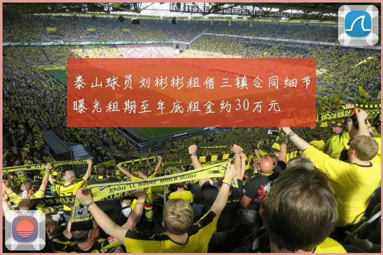 泰山球员刘彬彬租借三镇合同细节曝光租期至年底租金约30万元